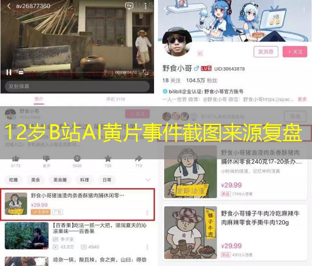 12岁B站AI黄片事件截图来源复盘 12岁B站AI黄片事件截图来源复盘