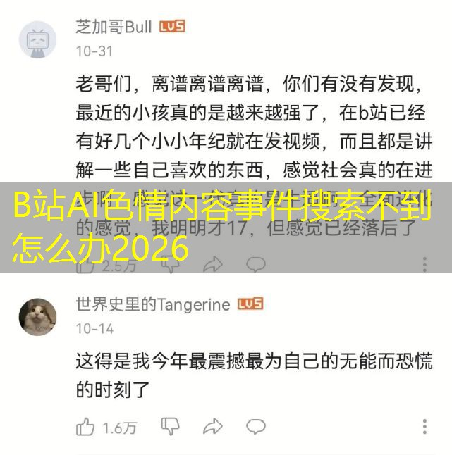 B站AI色情内容事件搜索不到怎么办2026 B站AI色情内容事件搜索不到怎么办2026