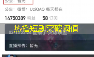 热播短剧突破阈值 热播短剧突破阈值