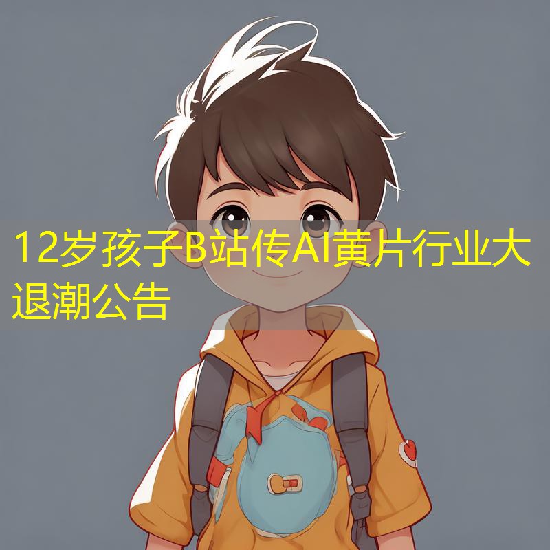 12岁孩子B站传AI黄片行业大退潮公告
