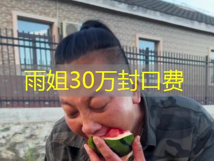 雨姐30万封口费 雨姐30万封口费