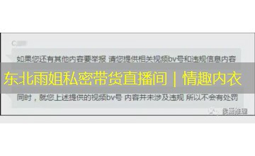 东北雨姐私密带货直播间｜情趣内衣